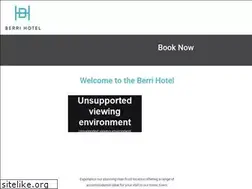 Sites similar to berrihotel.com.au