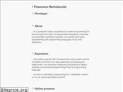 Sites similar to bertolaccini.dev
