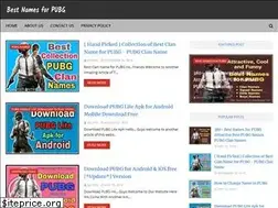 Sites similar to best-names-for-pubg.blogspot.com