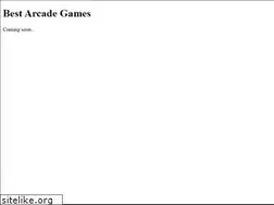 Sites similar to bestarcadegames.net