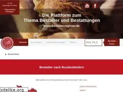 Sites similar to bestatterregister.de
