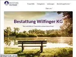 Sites similar to bestattung-wilfinger.at