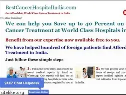 Sites similar to bestcancerhospitalindia.com