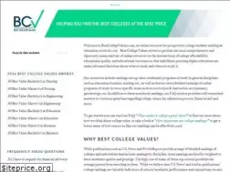 Sites similar to bestcollegevalues.com