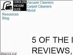 Sites similar to bestcordlessvacuumguide.com