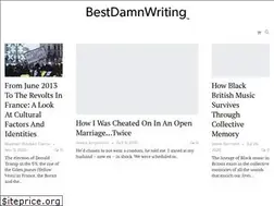 Sites similar to bestdamnwriting.com