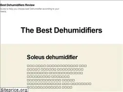 Sites similar to bestdehumidifiersreviews.org
