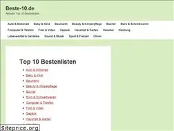 Sites similar to beste-10.de