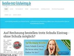 Sites similar to bestellen-trotz-schufaeintrag.de