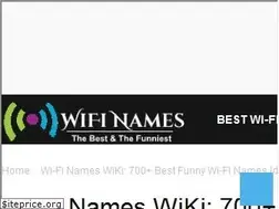 Sites similar to bestfunnywifinames.net