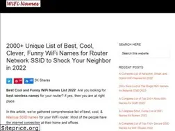 Sites similar to bestfunnywifinames.website