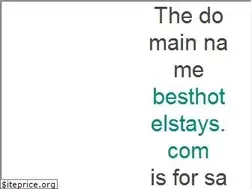 Sites similar to besthotelstays.com