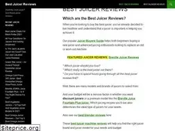 Sites similar to bestjuicerreviewsguides.com
