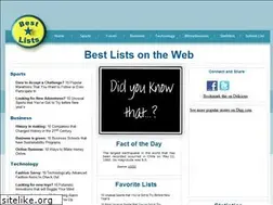 Sites similar to bestlists.net