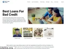 Sites similar to bestloansforbadcredit.com
