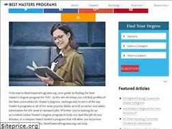 Sites similar to bestmastersprograms.org