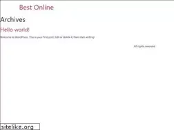 Sites similar to bestonline.in