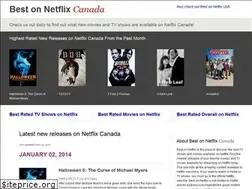 Sites similar to bestonnetflix.ca