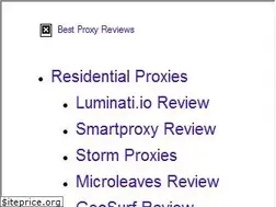 Sites similar to bestproxyreviews.com