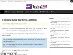 Sites similar to bestsewingmachinereviewspot.com