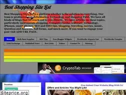 Sites similar to bestshoppingsitelist.blogspot.com