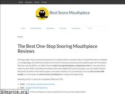 Sites similar to bestsnoremouthpiece.com