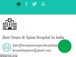 Sites similar to bestspinesurgeryhospitalindia.com