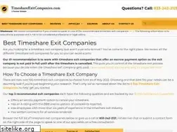 Sites similar to besttimeshareexitteam.com