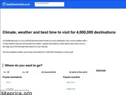 Sites similar to besttimetovisit.co.in