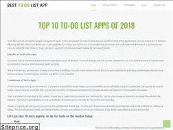 Sites similar to besttodolistapp.com