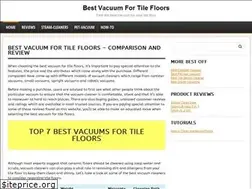 Sites similar to bestvacuumfortilefloors.com
