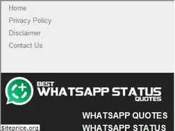 Sites similar to bestwhatsappstatusquotes.com