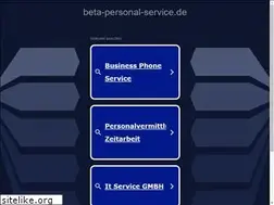 Sites similar to beta-personal-service.de