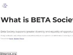Sites similar to betasociety.org