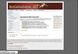 Sites similar to betcalculator.net