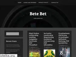 Sites similar to betebet.online