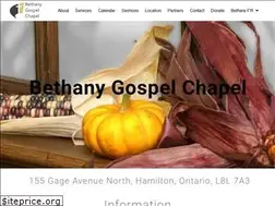 Sites similar to bethanychapel.ca