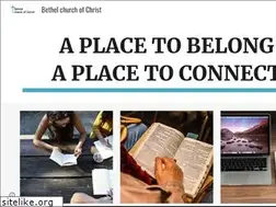 Sites similar to bethelchurchofchrist.com