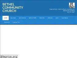 Sites similar to bethelcomchurch.com