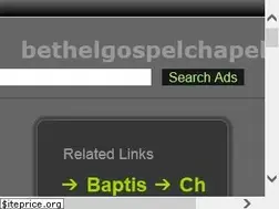 Sites similar to bethelgospelchapel.com