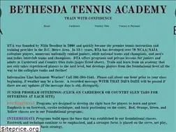 Sites similar to bethesdatennisacademy.com