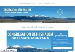 Sites similar to bethshalombozeman.org