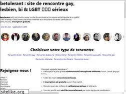 Sites similar to betolerant.fr