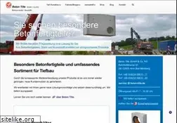 Sites similar to beton-tille.de