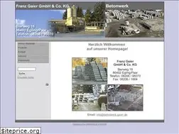 Sites similar to betonwerk-gaier.de