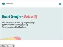 Sites similar to betrisvefn.is