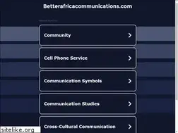 Sites similar to betterafricacommunications.com