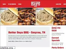 Sites similar to betterdaysbbq.com
