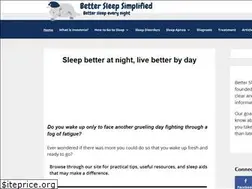 Sites similar to bettersleepsimplified.com