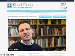 Sites similar to betterthesis.dk